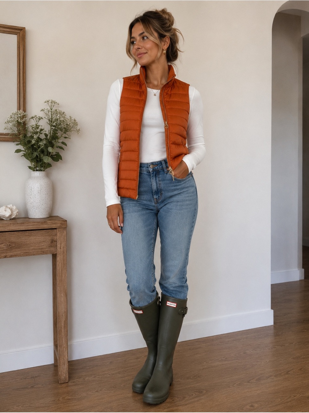 NWT Michael Kors Burnt Orange Vest